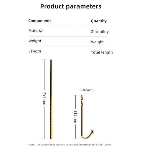 3867 AllNight Adjustable Set LOCKINK Anal Golden Hook 1109